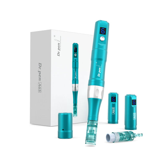 Dr. pen Original Microneedling A6s Wrinkle Remover, BB Halo, Hair Loss and Collagen/Brightening 6-Piece Set