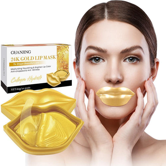 24K gold moisturizing lip film